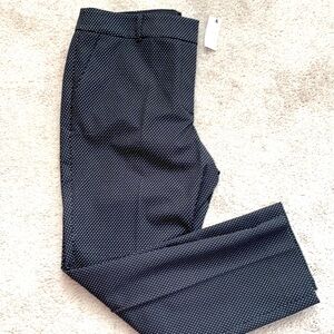 Navy blue /white polkadot Hampshire ankle pants